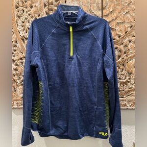FILA Sport Running Pullover Zipper Neck Sweater- size XL